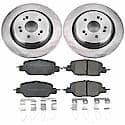 Rear Autospecialty Stock Replacement Brake Pad and Rotor Kit