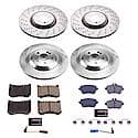 Front and Rear Autospecialty Stock Replacement Brake Pad and Rotor Kit