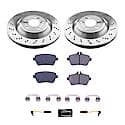 Rear Autospecialty Stock Replacement Brake Pad and Rotor Kit