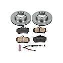 Rear Autospecialty Stock Replacement Brake Pad and Rotor Kit