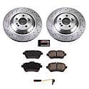 Rear Autospecialty Stock Replacement Brake Pad and Rotor Kit