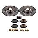 Rear Autospecialty Stock Replacement Brake Pad and Rotor Kit