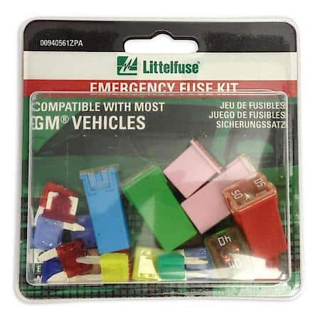 Emergency Kit Oem - Gm: Various Amp, Multi-Colored, Fuse Assortment, 19 Pack