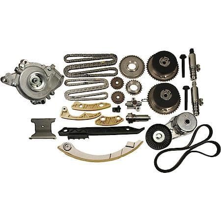 Engine Timing Chain and Accessory Drive Belt Kit with Water Pump