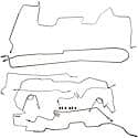 Stainless Steel Preformed Brake Line Kit (OE Fix)
