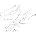 Stainless Steel Preformed Brake Line Kit (OE Fix)