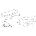 Stainless Steel Preformed Brake Line Kit (OE Fix)
