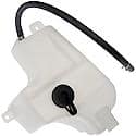 Non-Pressurized Coolant Reservoir: White, Plastic, Original Equipment Replacement