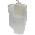 Non-Pressurized Coolant Reservoir: White, Plastic, Original Equipment Replacement