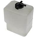 Non-Pressurized Coolant Reservoir: White, Plastic, Original Equipment Replacement