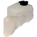 Non-Pressurized Coolant Reservoir: White, Plastic, Original Equipment Replacement