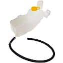 Non-Pressurized Coolant Reservoir: White, Plastic, Original Equipment Replacement