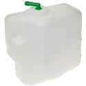 Non-Pressurized Coolant Reservoir: White, Plastic, Original Equipment Replacement