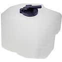 Non-Pressurized Coolant Reservoir: White, Plastic, Original Equipment Replacement