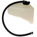 Non-Pressurized Coolant Reservoir: White, Plastic, Original Equipment Replacement