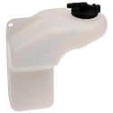 Non-Pressurized Coolant Reservoir: White, Plastic, Original Equipment Replacement