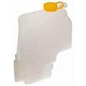 Non-Pressurized Coolant Reservoir: White, Plastic, Original Equipment Replacement