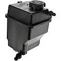 Pressurized Coolant Reservoir: Black, Plastic, Original Equipment Replacement