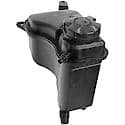 Pressurized Coolant Reservoir: Black, Plastic, Original Equipment Replacement