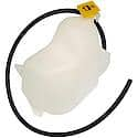 Non-Pressurized Coolant Reservoir: White, Plastic, Original Equipment Replacement