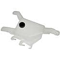 Non-Pressurized Coolant Reservoir: White, Plastic, Original Equipment Replacement