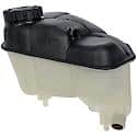 Pressurized Coolant Reservoir: Black And White, Plastic, Original Equipment Replacement