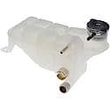 Pressurized Coolant Reservoir: White, Plastic, Original Equipment Replacement