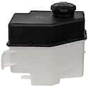 Non-Pressurized Coolant Reservoir: Black And Clear, Plastic, Original Equipment Replacement