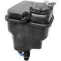 Pressurized Coolant Reservoir: Black, Plastic, Original Equipment Replacement