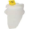 Non-Pressurized Coolant Reservoir: White, Plastic, Original Equipment Replacement