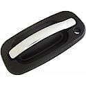 Exterior Door Handle Front Left Chrome w/ Black Housing