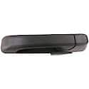 Exterior Door Handle Rear Left Black, Smooth Finish