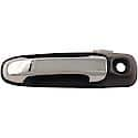 Exterior Door Handle Front Right, Rear Right Black, Textured, Without Keyhole