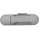 Exterior Door Handle Front Right Without Keyhole White Clearcoat White