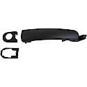 Exterior Door Handle Front Left With Keyhole Smooth Black