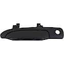 Exterior Door Handle Front Left Smooth Black Lever Textured Black Housing