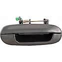 Exterior Door Handle Rear Right (Two Bolt Design) Smooth Black (Plastic)