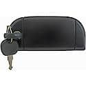 Exterior Door Handle Front Right With Keys Smooth Zinc