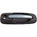 Exterior Door Handle Front Right With Keyhole Chrome Lever Black Housing