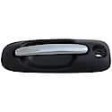 Exterior Door Handle Front Left Chrome Lever Black Housing