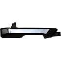 Exterior Door Handle Front Right Black And Chrome