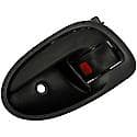 Interior Door Handle Front/Rear Left Smooth Dark Gray