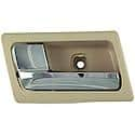 Interior Door Handle - Front Left - Chrome Lever+Beige Housing (Camel)