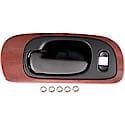 Interior Door Handle Black Lever, Woodgrain Housing