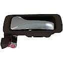 Interior Door Handle Rear Left Chrome Lever/Beige Housing