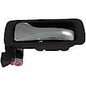 Interior Door Handle Rear Left Chrome Lever/Gray Housing