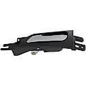 Interior Door Handle Rear Left Satin Chrome Lever/Black Housing