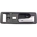 Interior Door Handle Front Right With Power Lock Chrome/Gray