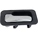 Interior Door Handle Rear Left Without Lock Hole Chrome/Blue