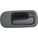 Interior Door Handle Front Right Without Lock Hole Gray Graphite